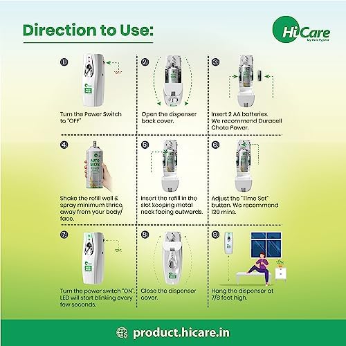 HiCare Services Automos Refills Mosquito Vaporiser - Pack Of 2-180 Days