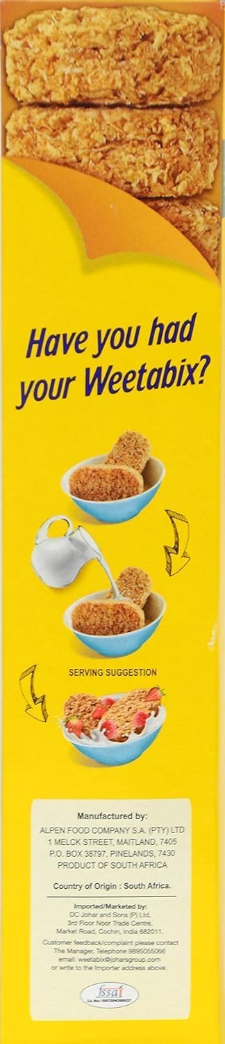 Weetabix Breakfast Cereals Original Made With Whole Grain Breakfast Milk Yogurt Low In Sugar - 225gm