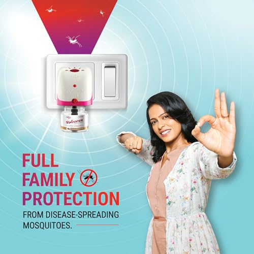 Nippo Swooper Liquid Vaporizer I Mosquito Repellent Machine+2 Refill(45ml) with 2 AAA Batteries Free I Sandalwood Fragrance I Japanese MFT Formula I Kills Dengue, Malaria & Chikungunya Mosquitoes