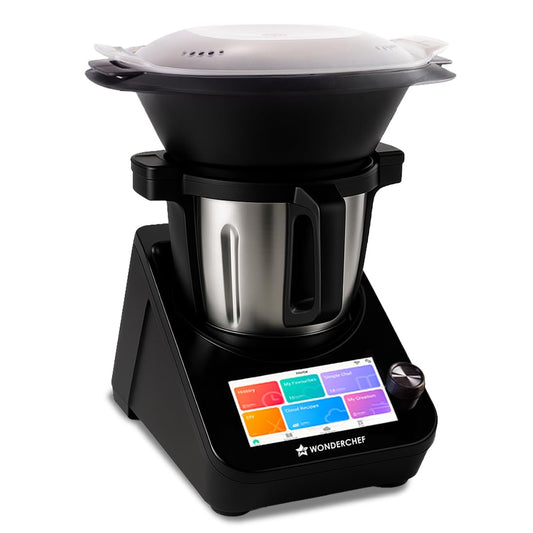 Wonderchef Chef Magic | All-in-One Kitchen Robot | Automatic Chopping, Sautéing, Stirring, Kneading, Steaming & more | Wi-fi & Mobile App | Pre-Loaded Recipes by Chef Sanjeev Kapoor | 2 Year Warranty