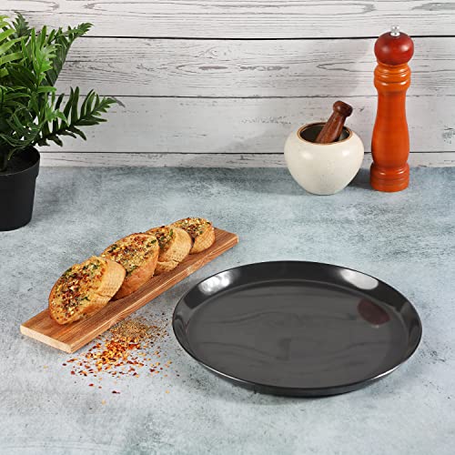 Vinod Hard Andised Non Stick Microwave Safe Tawa - 25cm | 3.25mm Thickness | Round Baking Plate Pan Tawa | 2 Year Warranty