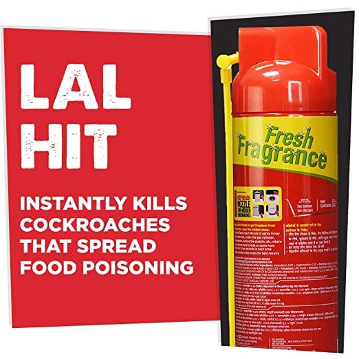 HIT Spray, Flying Insect Killer, Lime Fragrance (400ml) Mosquito & Fly Killer Spray (Red)