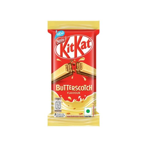 24x Nestle KitKat Chocolate Coated 3 Finger Wafer Chocolate (Butterscotch Flavor) - Pack of 24 (27.5g each)