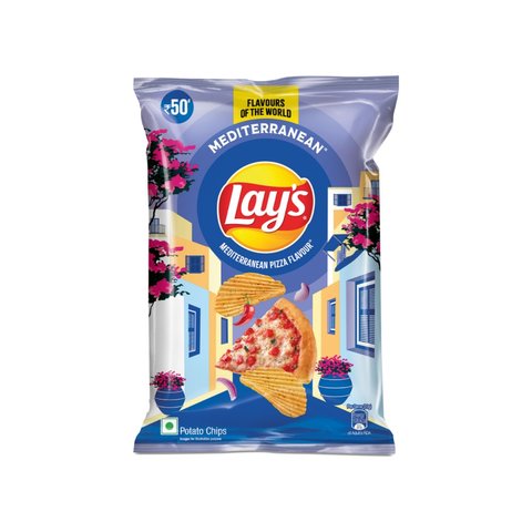 25x Lay's Mediterranean Pizza Potato Chips - 78g each - Pack of 25