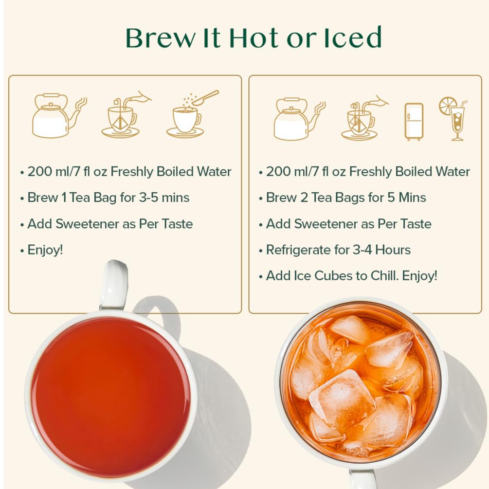 VAHDAM, Darjeeling Summer Black Tea - 15 Black Tea Bags | Pure Darjeeling Tea in Pyramid Shaped Tea Bags -30g