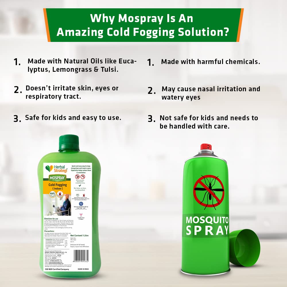 Herbal Strategi Mospray, Cold Fogging Solution, 1L