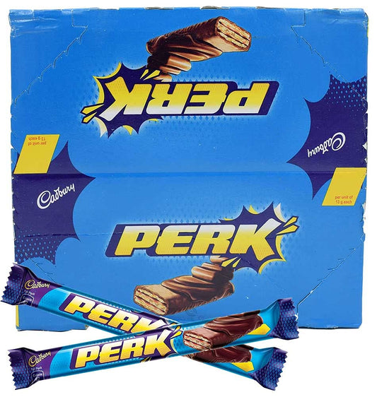 30x Cadbury Perk Chocolate Bar, 13g (Pack of 30)