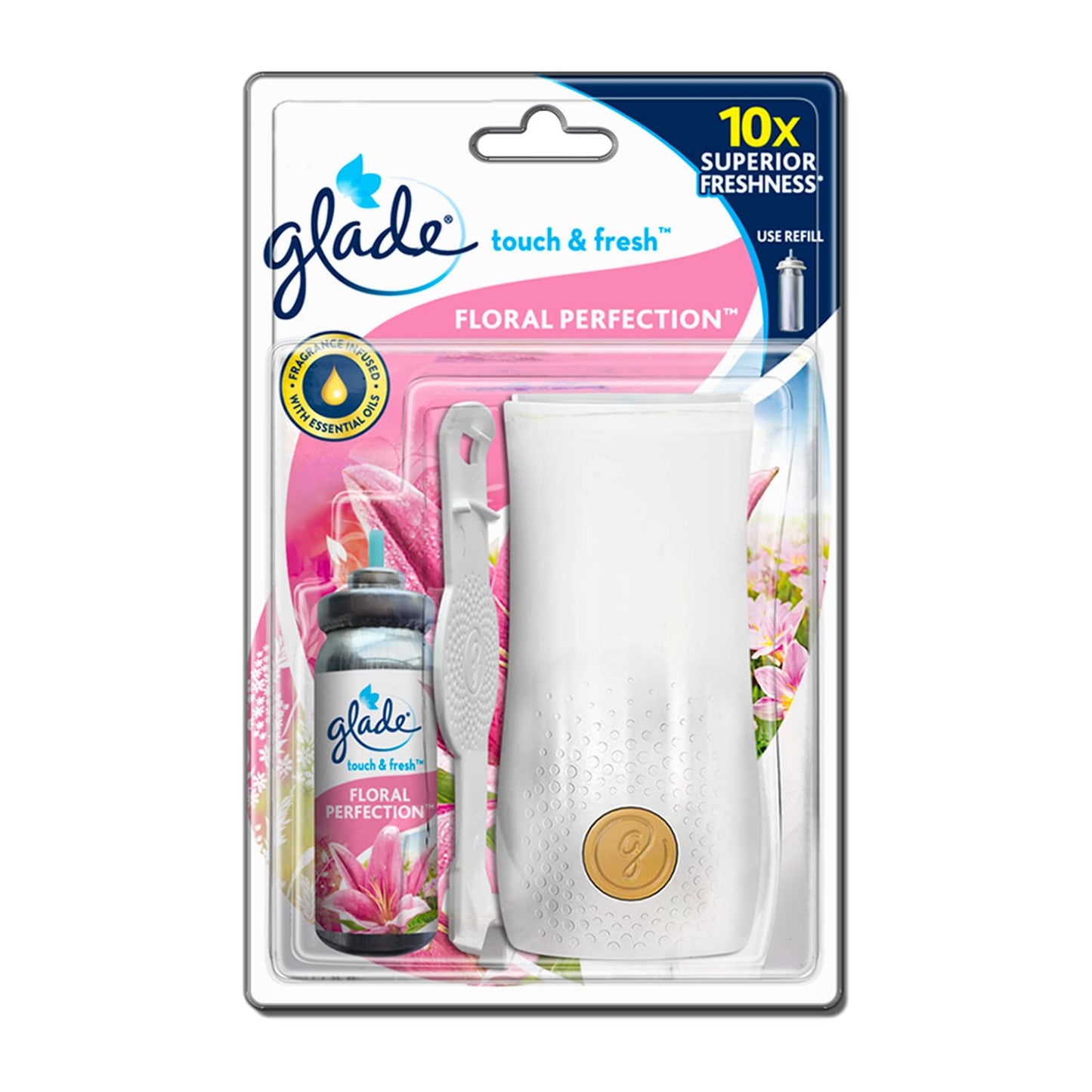 Glade Touch and Fresh Floral Protection, 12 ml/7.8g (1N Dispenser  + 1N Refill)