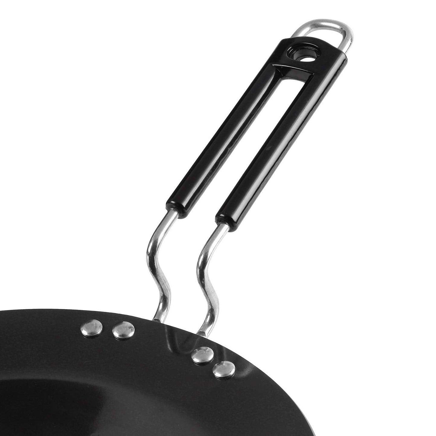 Vinod Black Pearl Hard Anodised Tawa - 28 cm | 5.25mm Thickness | Metal Spoon Friendly | Riveted Sturdy Handle | Long Lasting Roti, Paratha Tawa | 2 Year Warranty | Toxin Free