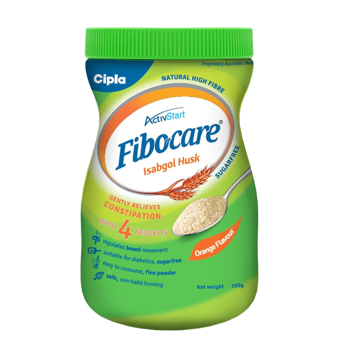 5x Cipla Fibocare Isabgol Husk Powder - Pack of 5 - 200gm each