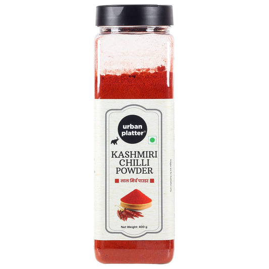 Urban Platter Kashmiri Red Chilli Powder, 400g | Medium Hot | Aromatic | Additive Free