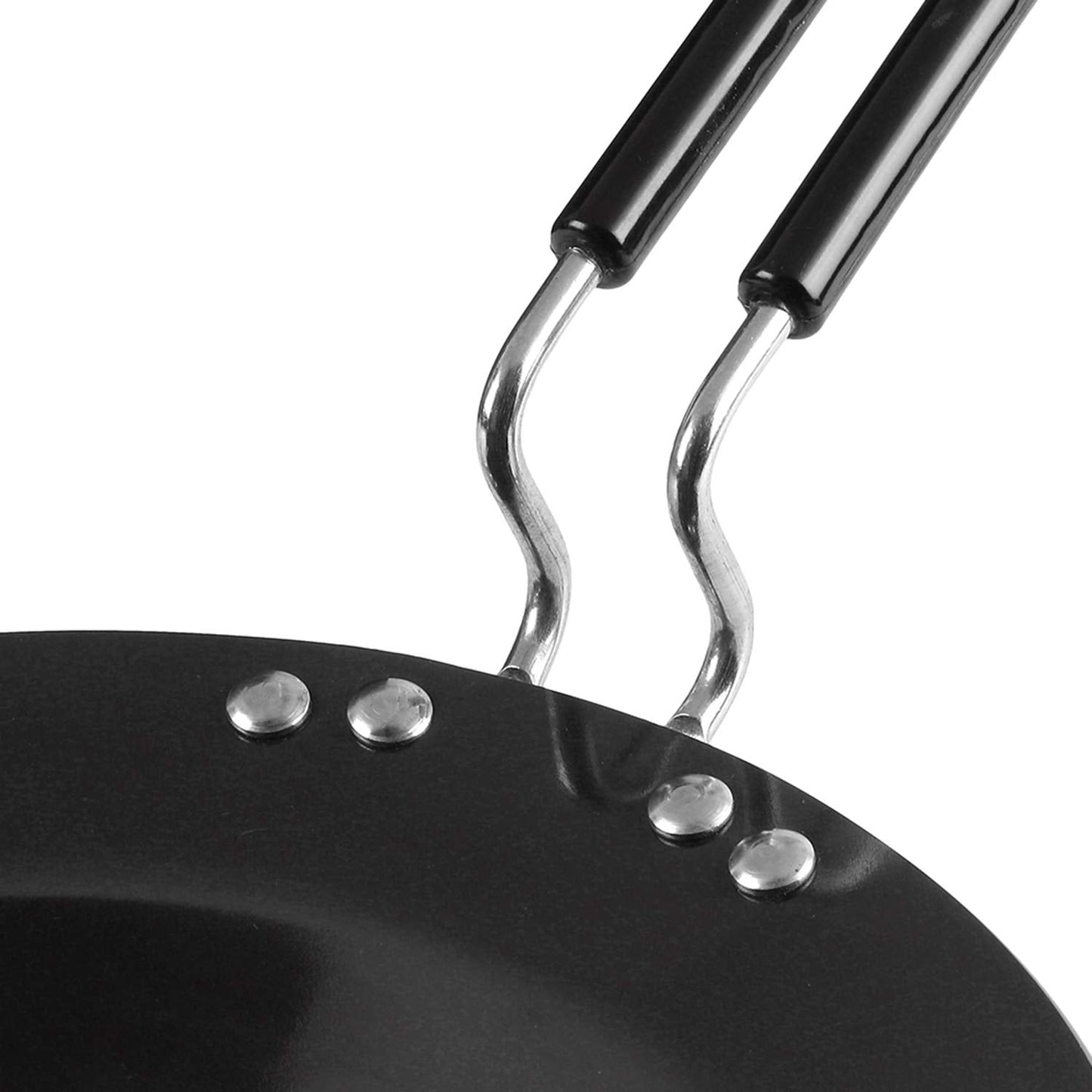 Vinod Black Pearl Plus Hard Anodised Roti/Paratha/Phulka Tawa, 25 cm Diameter with Riveted Sturdy Handle - 5.25 mm Thickness, Black (Induction and Gas Stove Compatible)