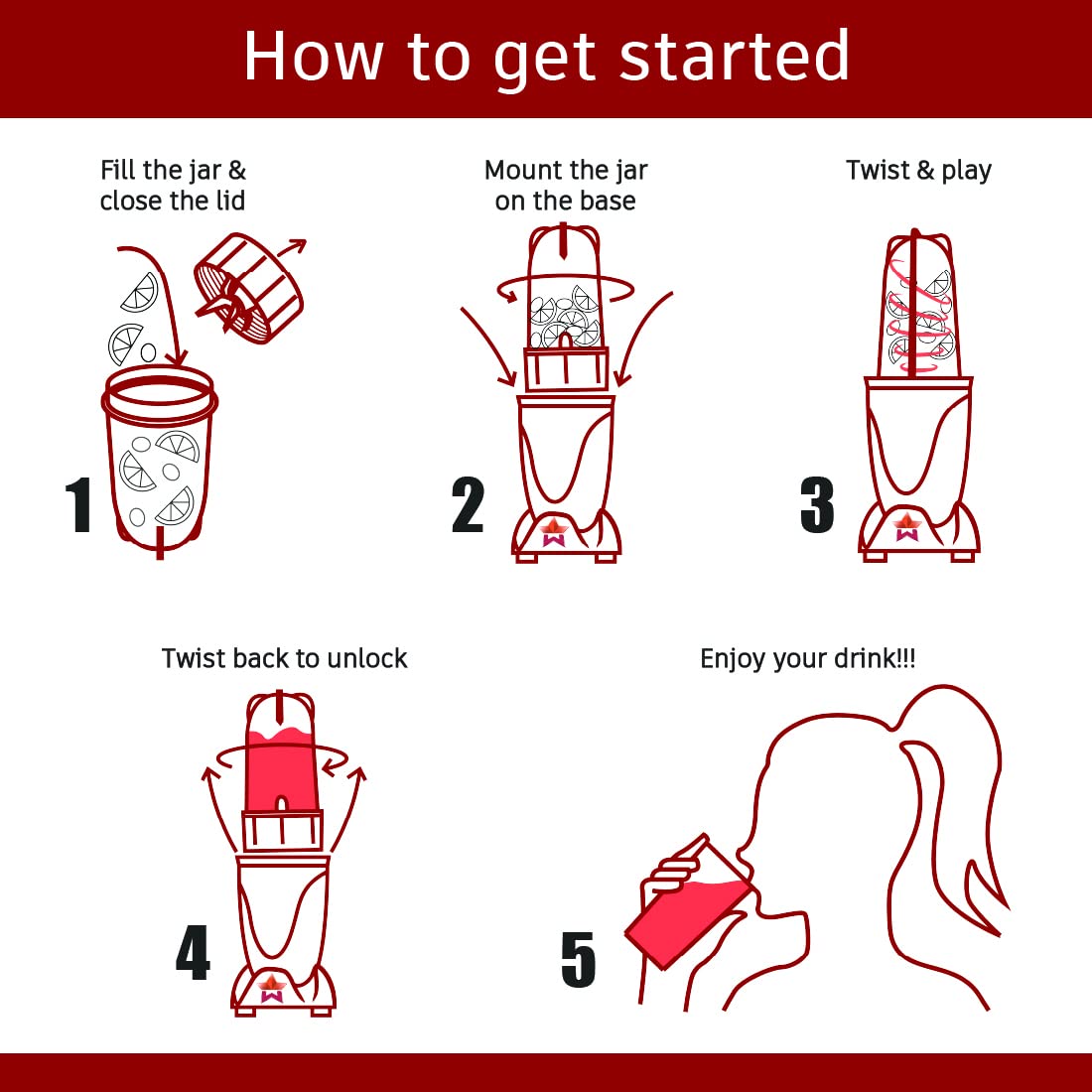 Wonderchef Nutri-Blend Juicer, Mixer, Grinder & Chopper|Complete Kitchen Machine|400W 100% Full Copper Motor|4 Unbreakable Jars|2 Years Warranty|Recipe Book by Chef Sanjeev Kapoor|Purple