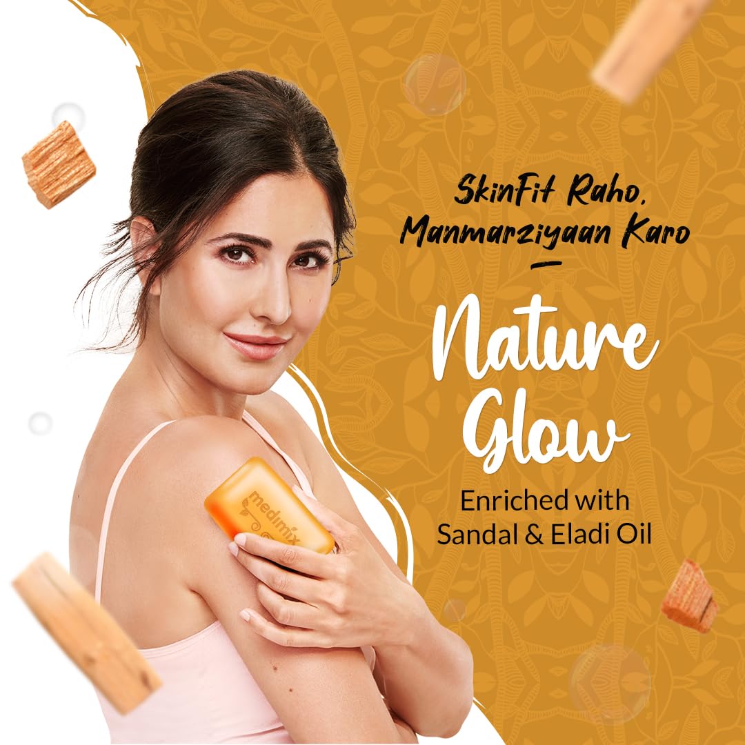 5x Medimix Ayurvedic Sandal Bathing Soap Bar With Eladi Oil 125G each - Pack of 5