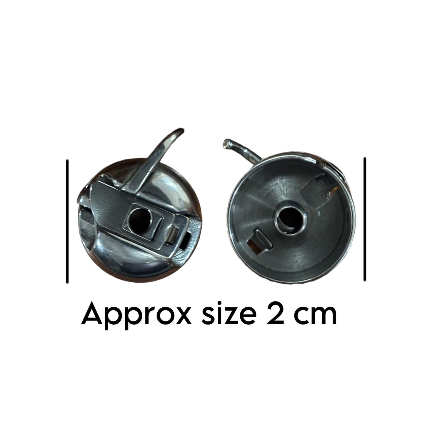 Zenith Original Bobbin Case for Singer/Usha/Brother and Other Front Loading Automatic Sewing Machines (Steel) - 3 Piece