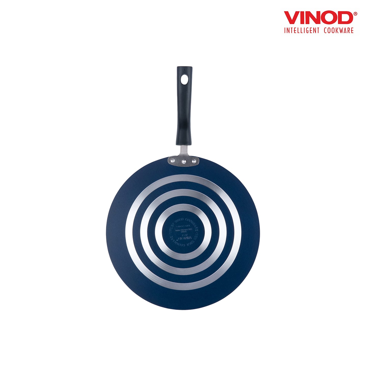 Vinod Zest Aluminium Non Stick Flat Multi Tawa - 32.5 cm | Triple Layer Ceramic Coating | 4mm Extra Thick Roti Tawa | Bakelite Handle | Gas and Induction Base | 1 Year Warranty
