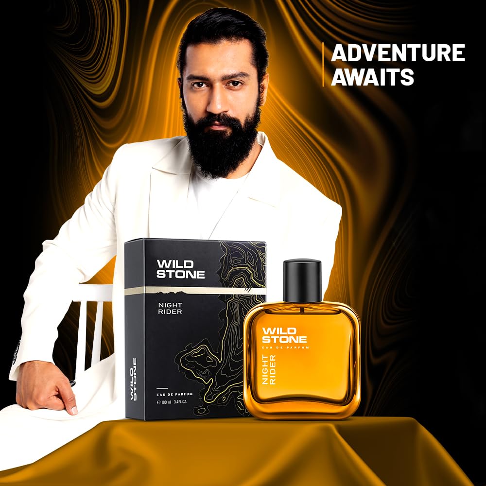 Wild Stone Night Rider Long Lasting Eau de Parfum for Men,100ml