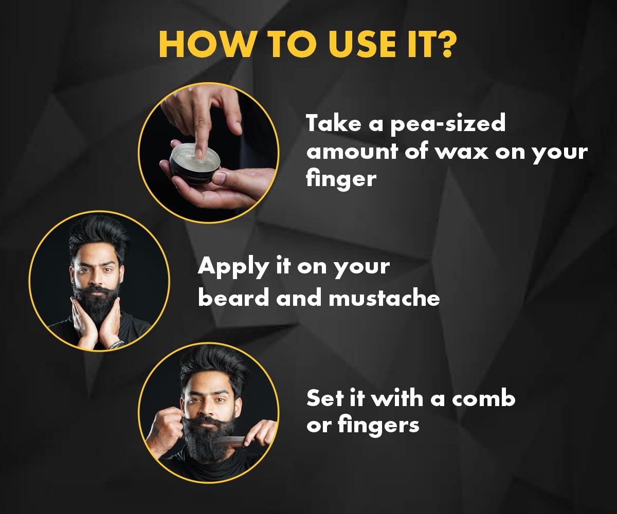 4x UrbanGabru Beard & Mustache Wax (50 gm each)  - Pack of 4