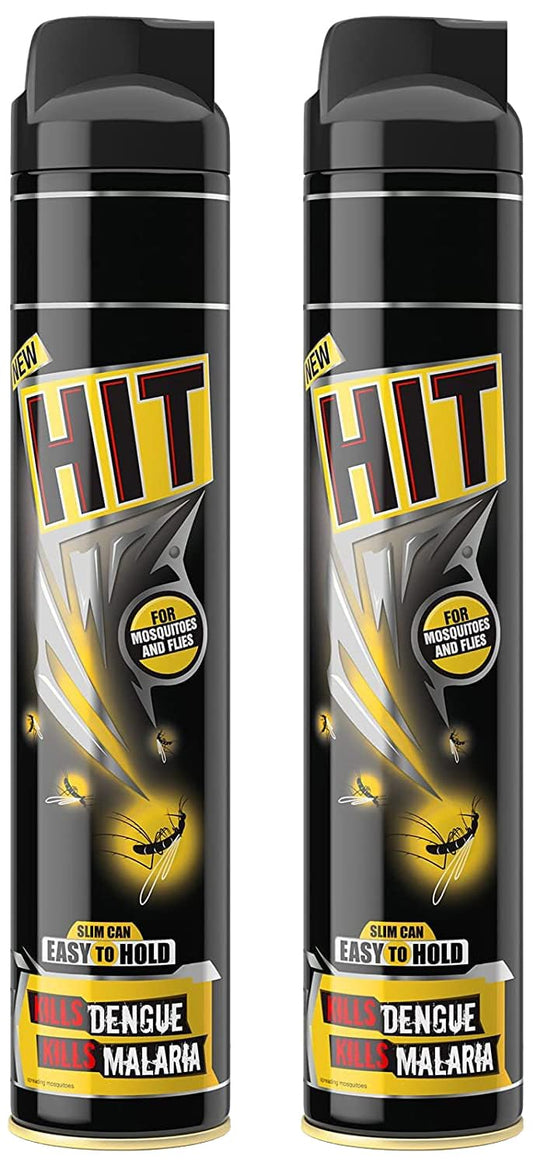 HIT Flying Insect Killer - Mosquito & Fly Killer Spray (400ml) | Instant Kill | Protection from Dengue & Malaria (Pack of 2)
