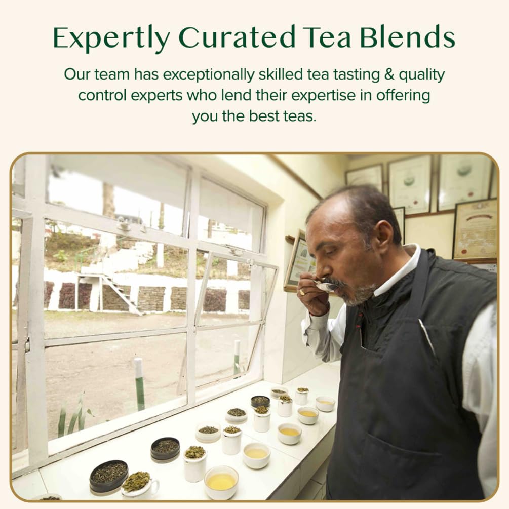 VAHDAM, Darjeeling Summer Black Tea - 15 Black Tea Bags | Pure Darjeeling Tea in Pyramid Shaped Tea Bags -30g