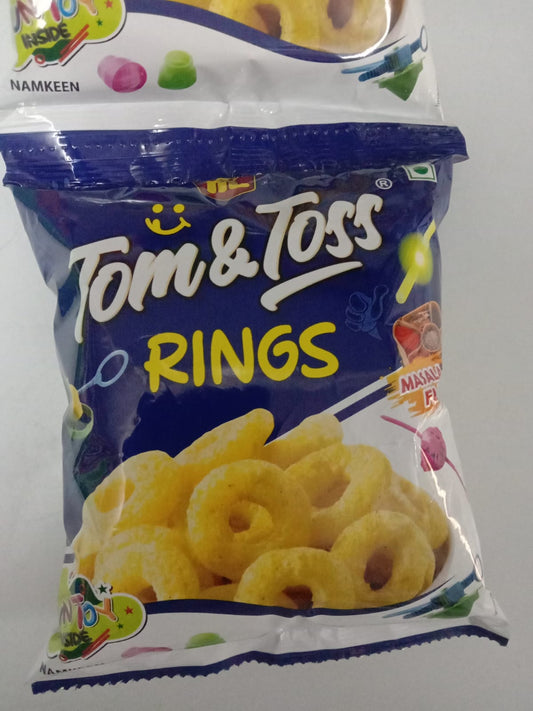 50x Tom & Toss- Rings (Masala Flavour), Pack of 50 (13g each)