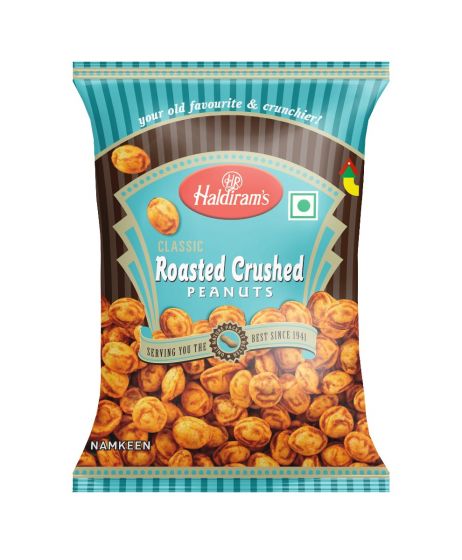 50x Haldiram Roasted Crushed Peanuts, Pack of 50 (38g each)