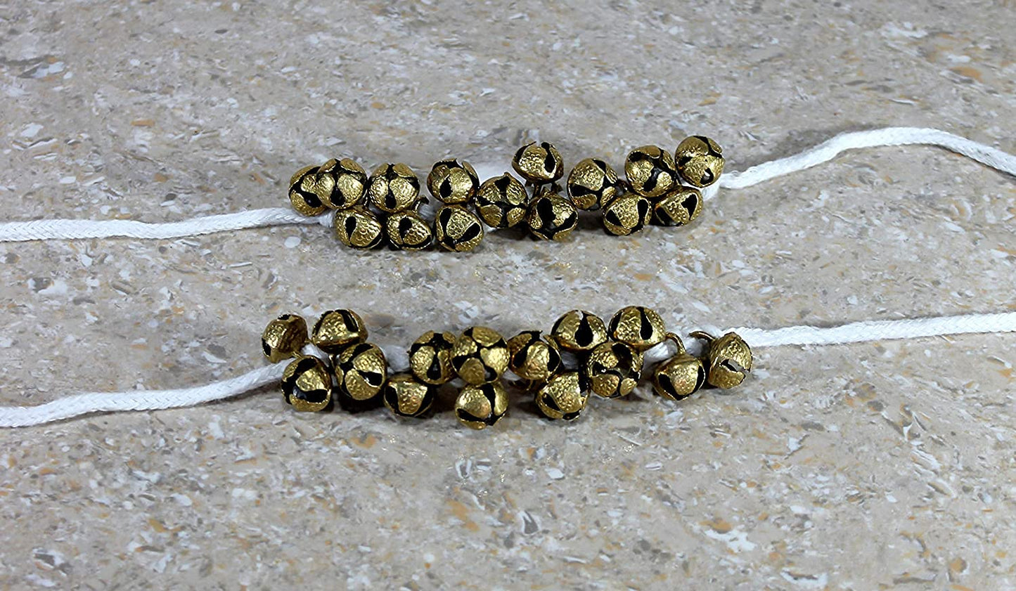 | PRANCHI | Dance Ghungroo |15 + 15| Ghungroo White Cotton String | Bell, Ghungru 1 Line White cotton string, Ghungroo 1 Line | Paijania | Pazeb | Kathak Indian Classical Dance