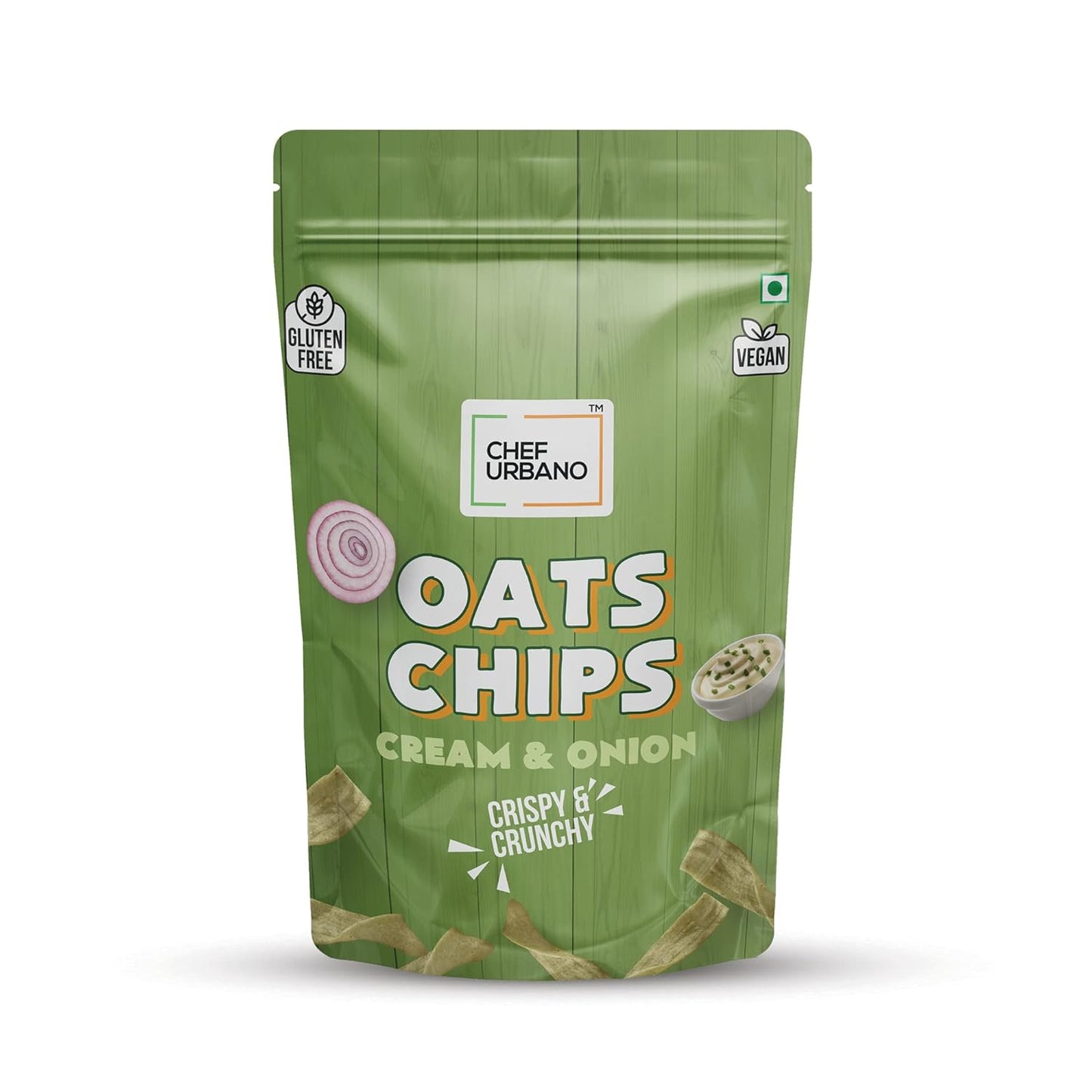 15x  Chef Urbano Oats Chips Cream & Onion - 85g each - Pack of 15