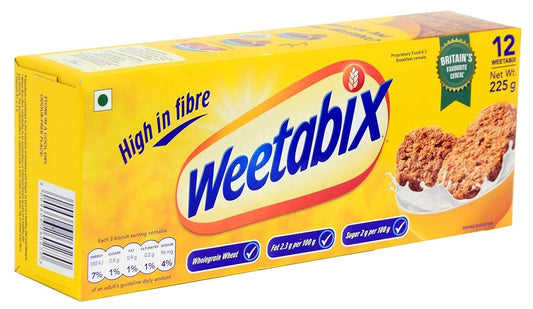 Weetabix Breakfast Cereals Original Made With Whole Grain Breakfast Milk Yogurt Low In Sugar - 225gm