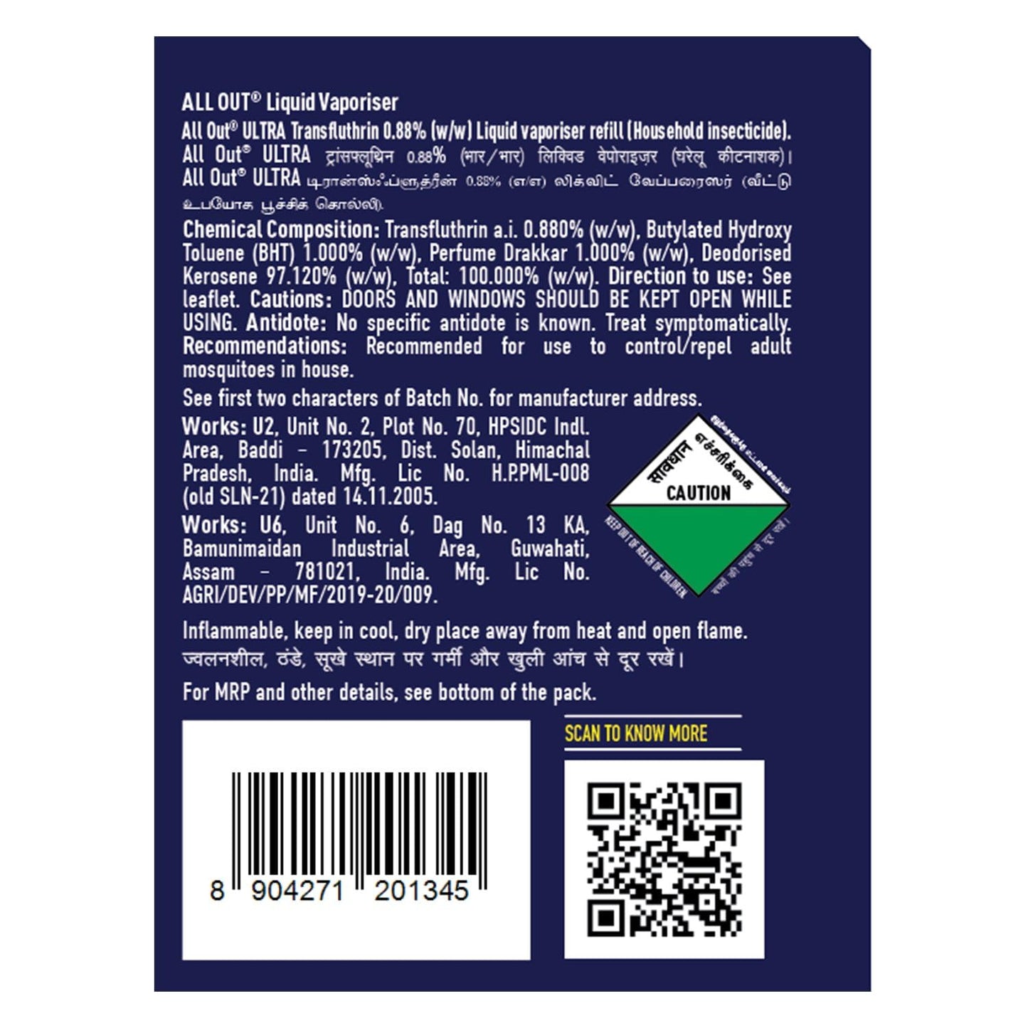 All Out Ultra Liquid Vaporizer, Machine + 3 Refills (45ml each) | Kills Dengue, Malaria & Chikungunya Spreading Mosquitoes| India's Only Mosquito Killer Brand Recommended by Indian Medical Association