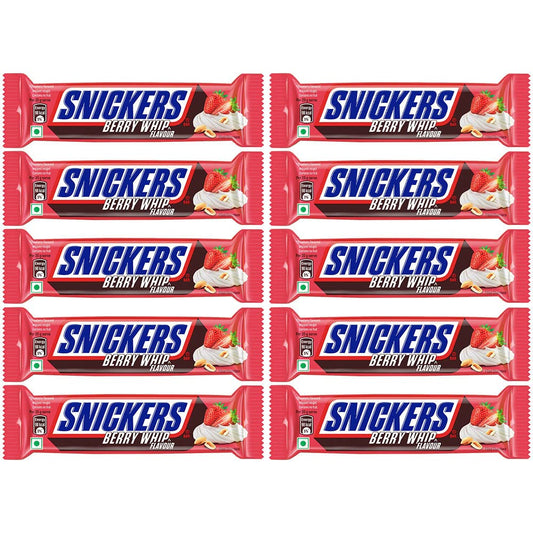 15x Snickers Berry Whip Chocolate Bar - 40g (Pack of 15)