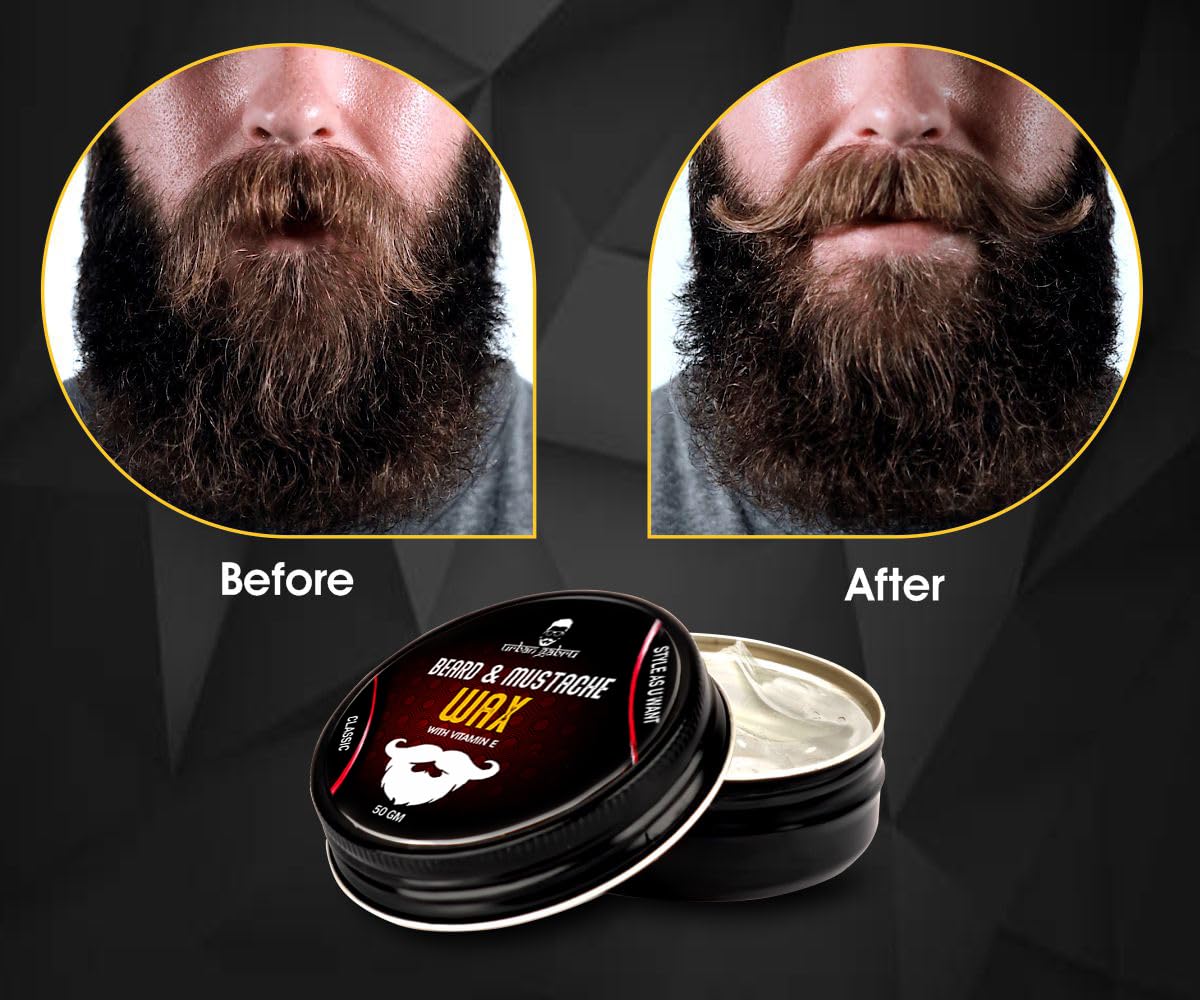 4x UrbanGabru Beard & Mustache Wax (50 gm each)  - Pack of 4