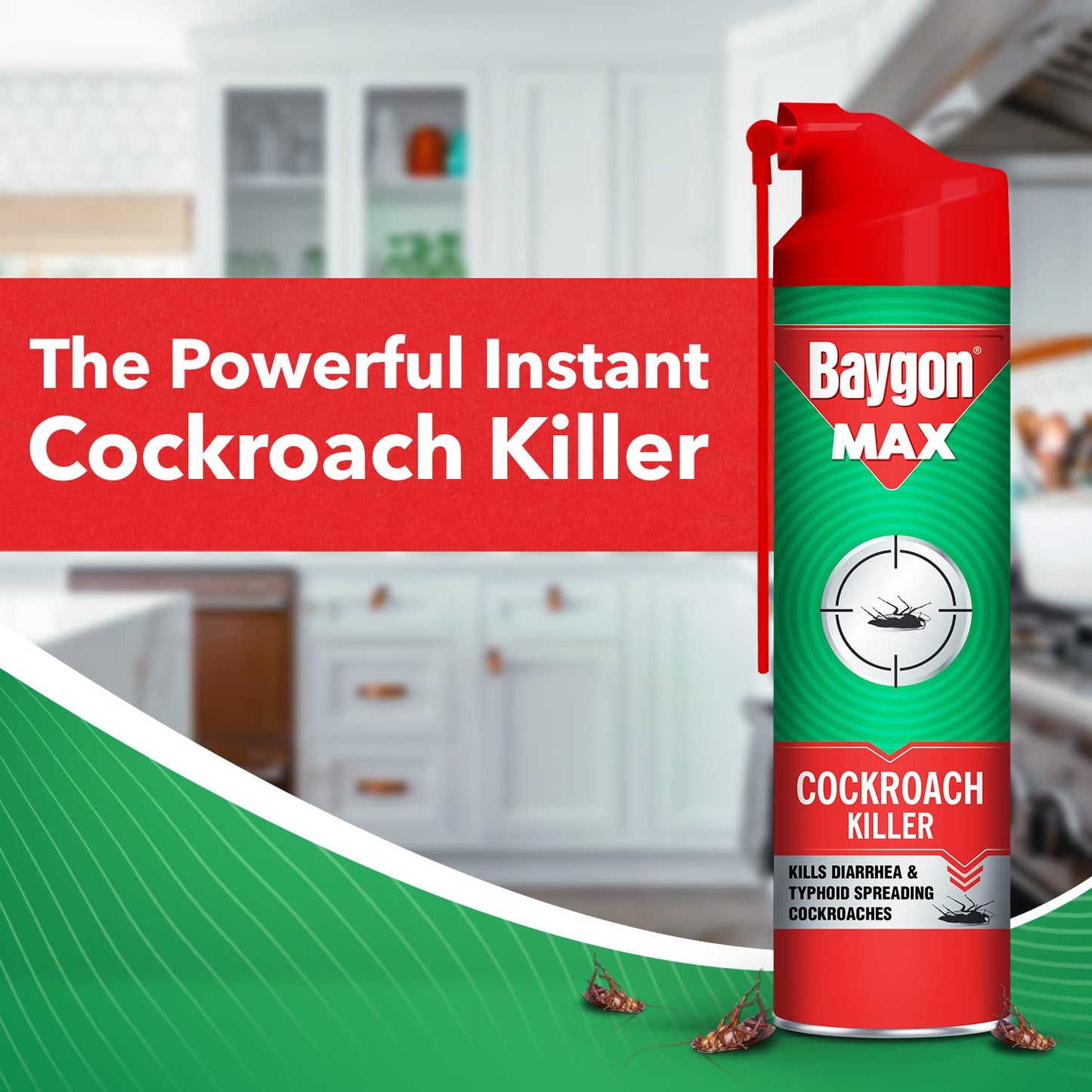 Baygon Cockroach Killer Spray, 400 Ml, Pack Of 1