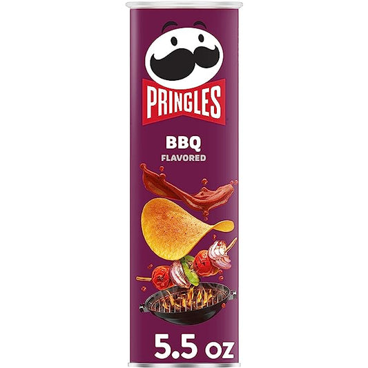 10x Pringles BBQ Potato Crisps, Pack of 10 - 158 g each