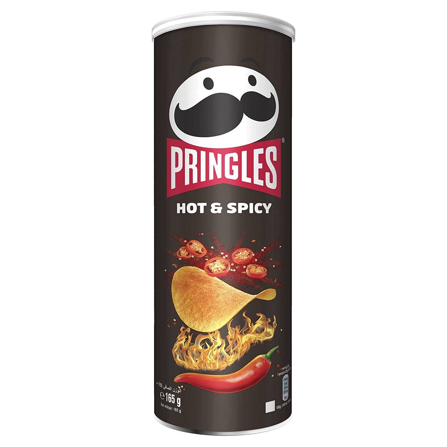 10x Pringles Hot & Spicy Chips Pack of 10 - (165g each)