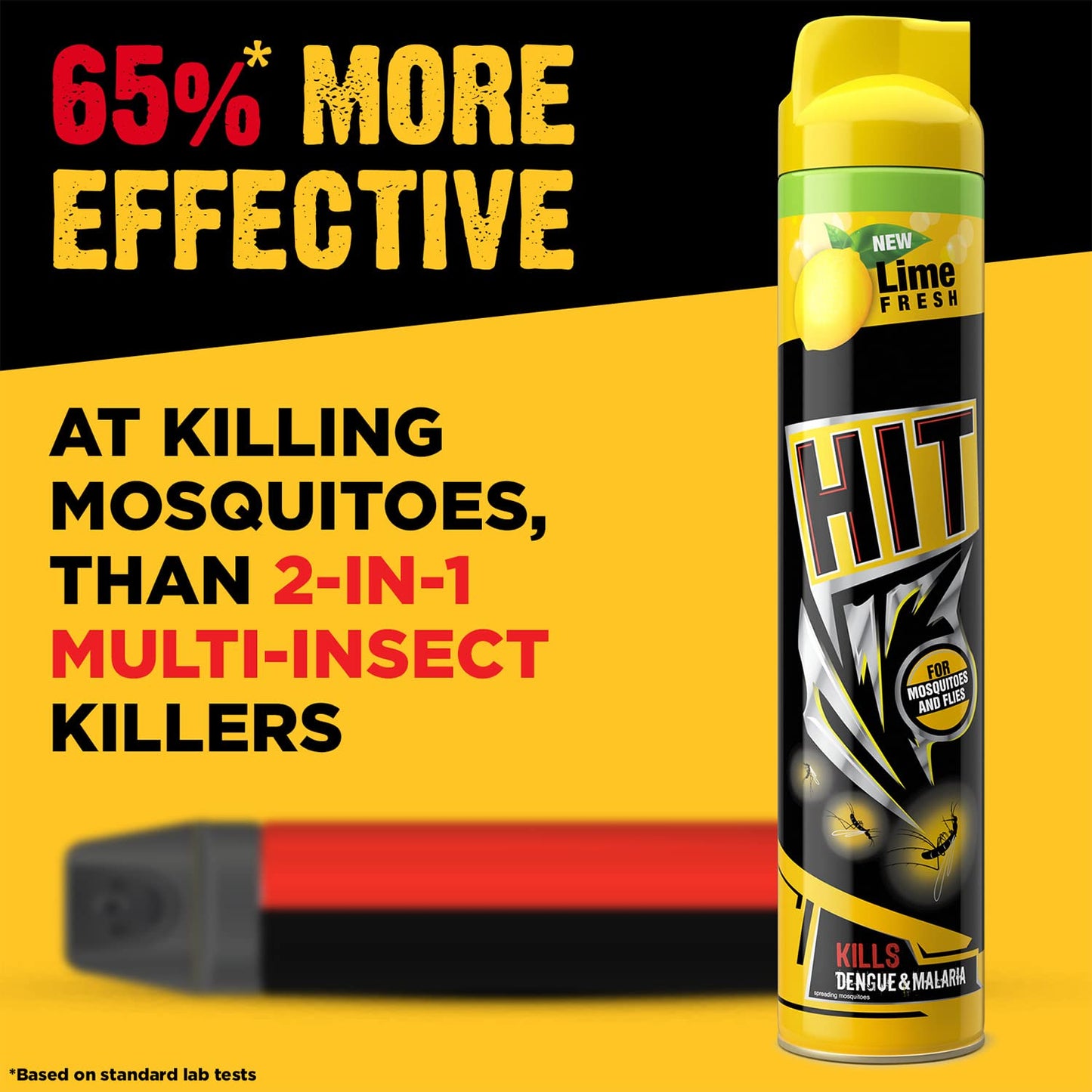HIT Flying Insect Killer - Mosquito & Fly Killer Spray (400ml) | Lime Fragrance | Instant Kill | Protection from Dengue & Malaria | Pack of 1