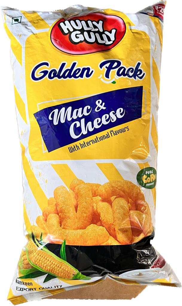 20x Hully Gully Corn-Puffs - Mac & Cheese, Golden Pack - Pack of 20 (130G each)
