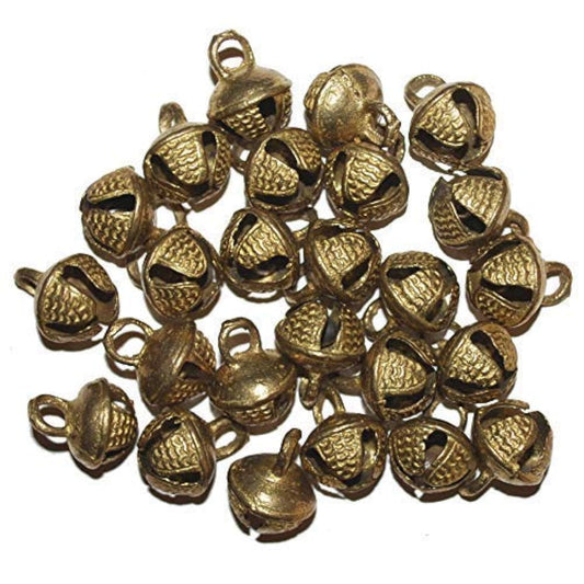 UAPAN Brass Ghungroo Ankle Bells loose beads (50 Nos)