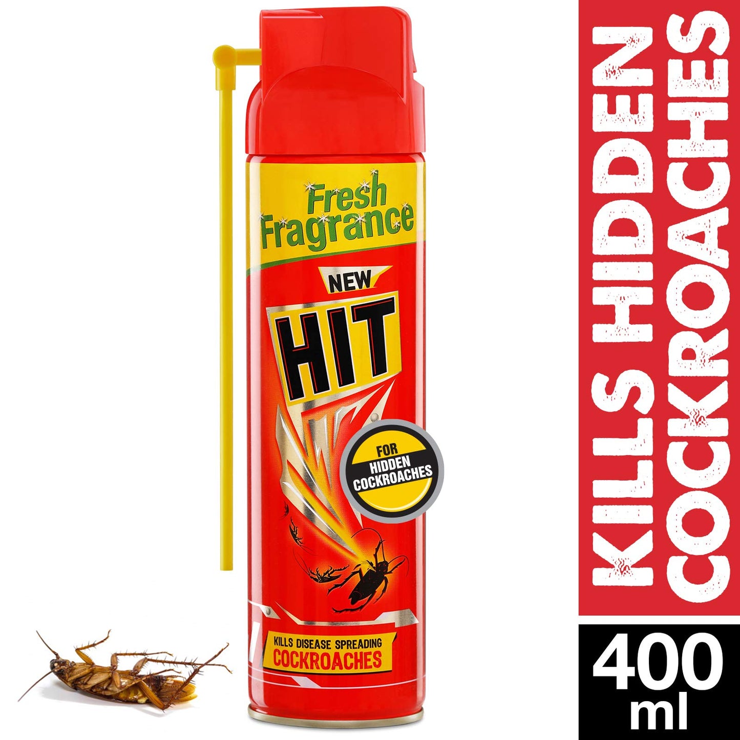 HIT Spray Crawling Insect Killer (400ml, Red) & Lime Flower Insect Spray, 400ml Combo