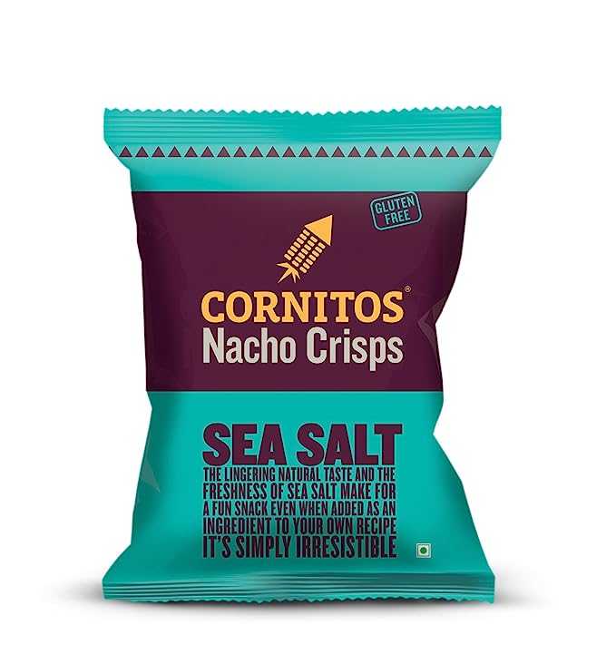 50x Cornitos Nacho Crisps - Sea Salt,  Pack of 50 - 55 g each