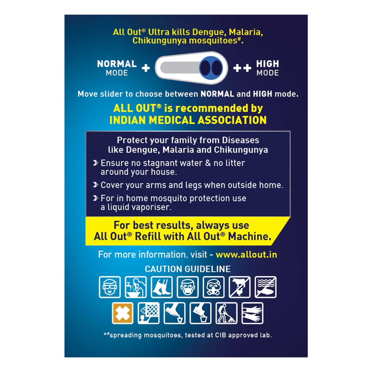 All Out Ultra Liquid Vaporizer, Machine + 3 Refills (45ml each) | Kills Dengue, Malaria & Chikungunya Spreading Mosquitoes| India's Only Mosquito Killer Brand Recommended by Indian Medical Association