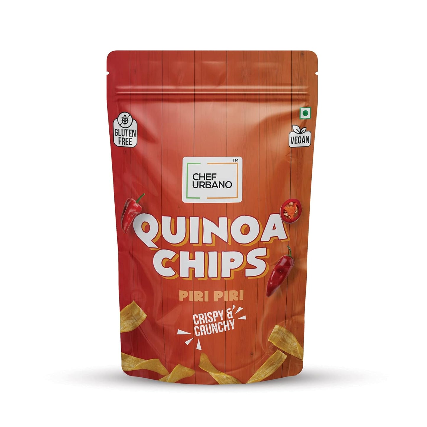 15x  Chef Urbano Quinoa Chips Piri Piri - 85g each - Pack of 15