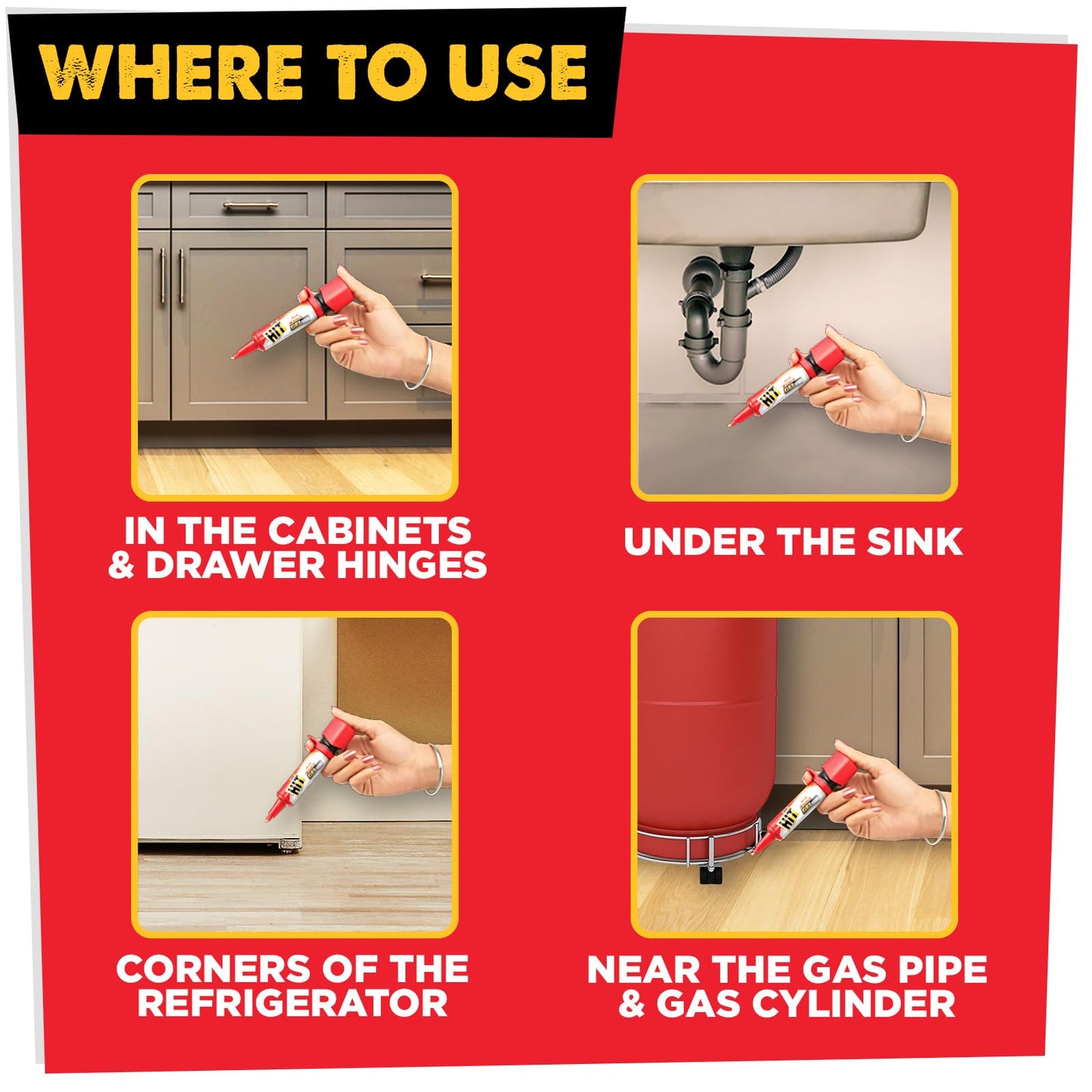 5x HIT Anti Roach Gel - Cockroach Killer (20g each) - Pack of 5