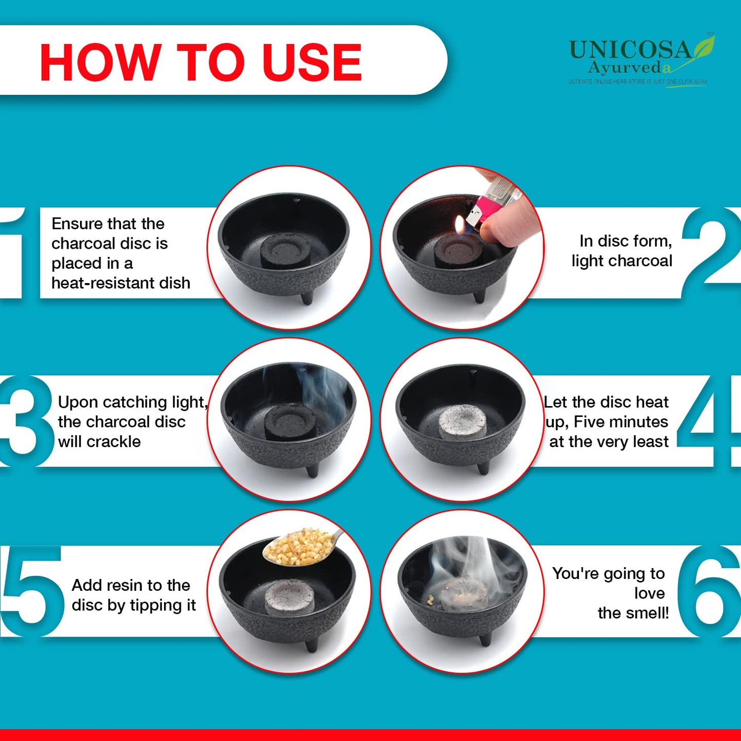 UNICOSA Ayurveda Pure Frankincese Resin 100gm Kunduru | Loban | Monastery Incense | Olibanum | Boswellia Carterii | Frankincense Tears | Pure Frankincense Granules | Premium Incense