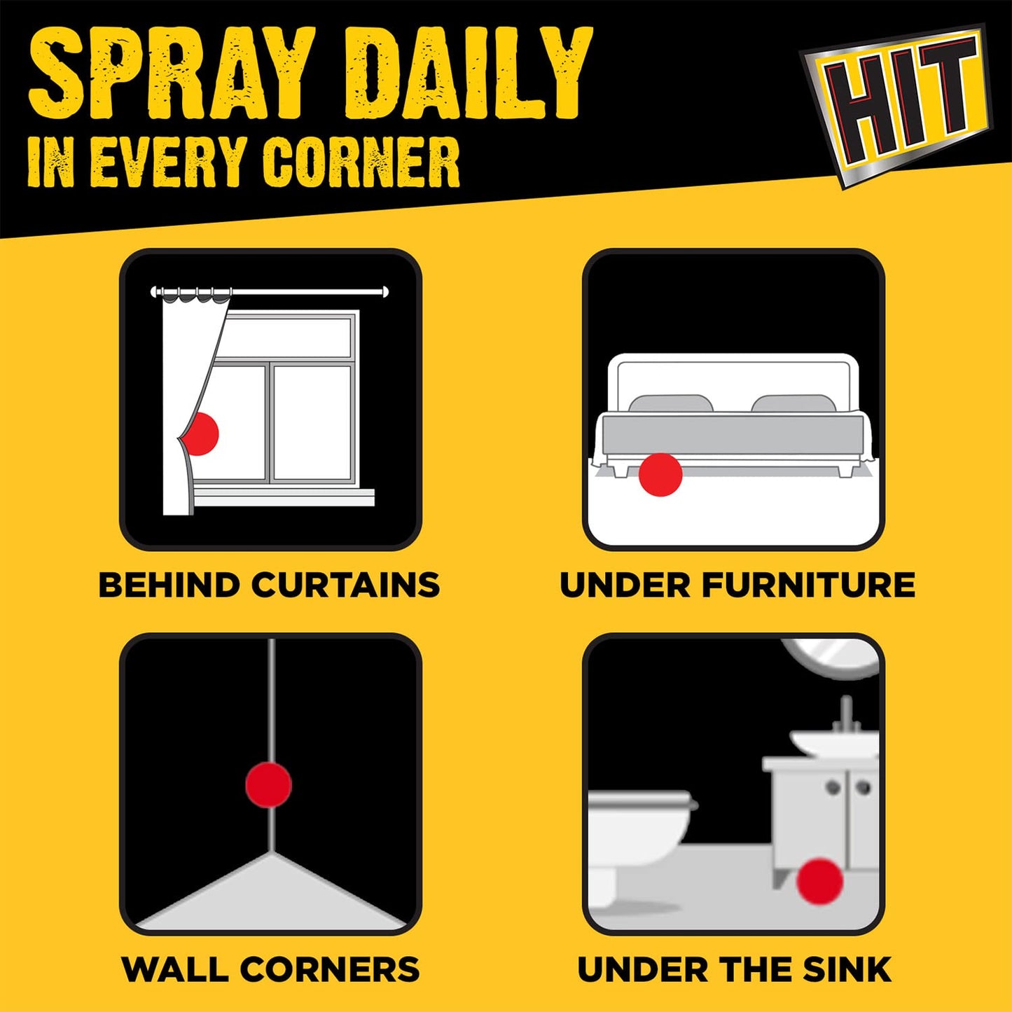 HIT Flying Insect Killer - Mosquito & Fly Killer Spray (700ml) | Lime Fragrance | Instant Kill | Protection from Dengue & Malaria, pack of 5