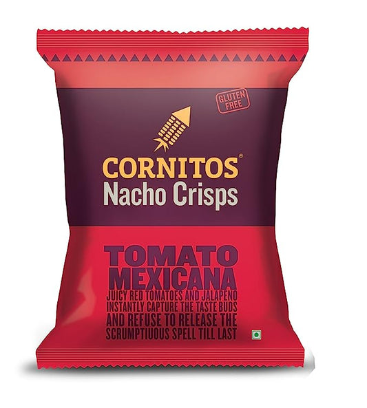 50x Cornitos Nachos Crisps, Tomato Mexicana, Pack of 50 -55g each