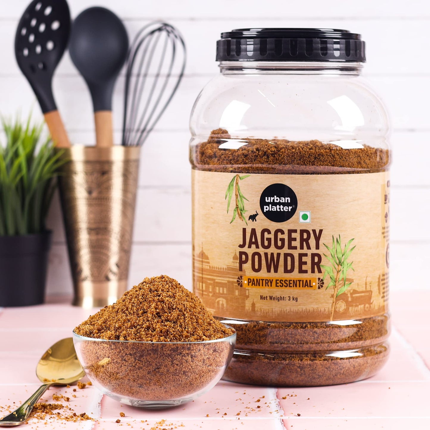 Urban Platter Jaggery Powder, 3Kg