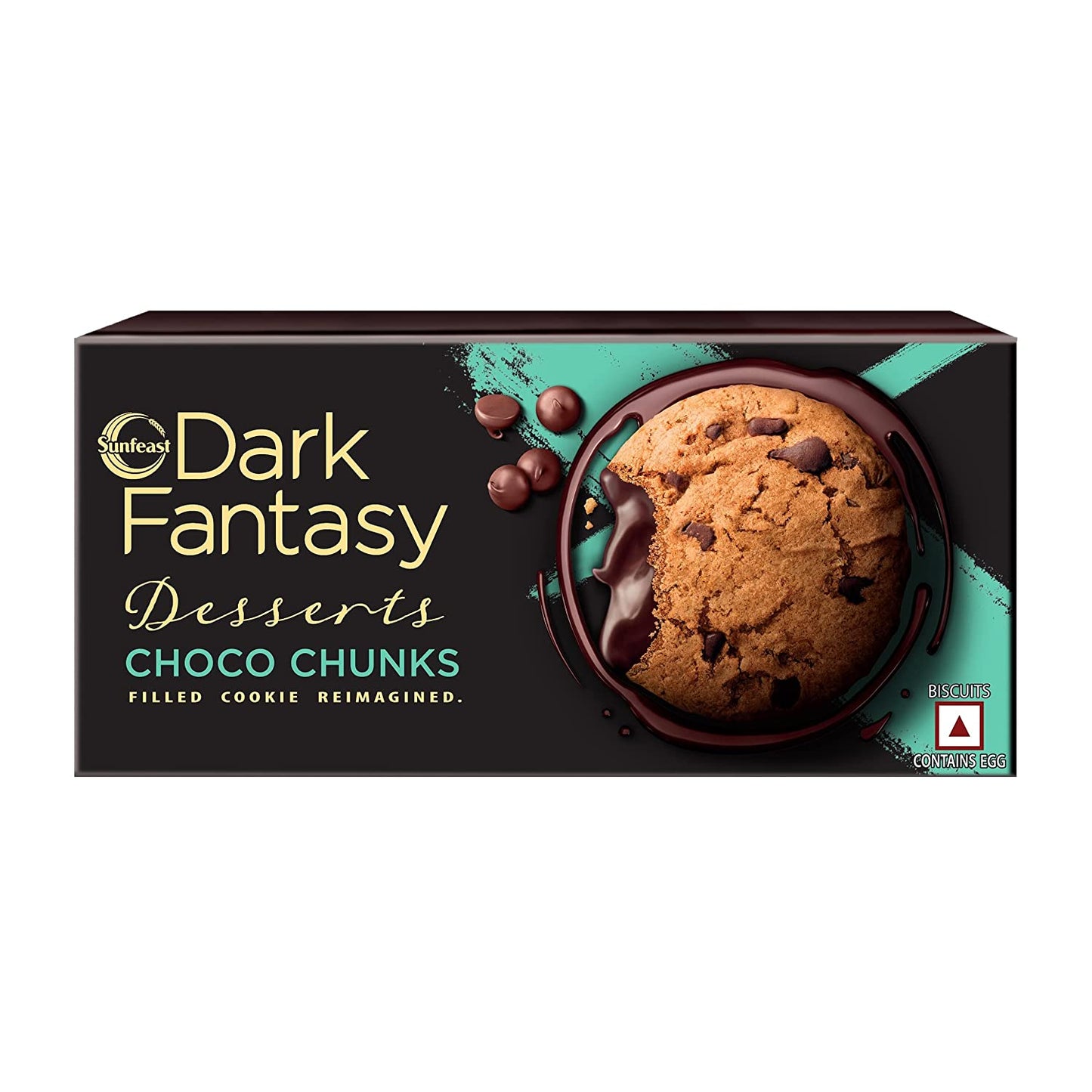 25x Sunfeast Dark Fantasy Desserts Choco Chunks, Pack of 25 (75 g each)