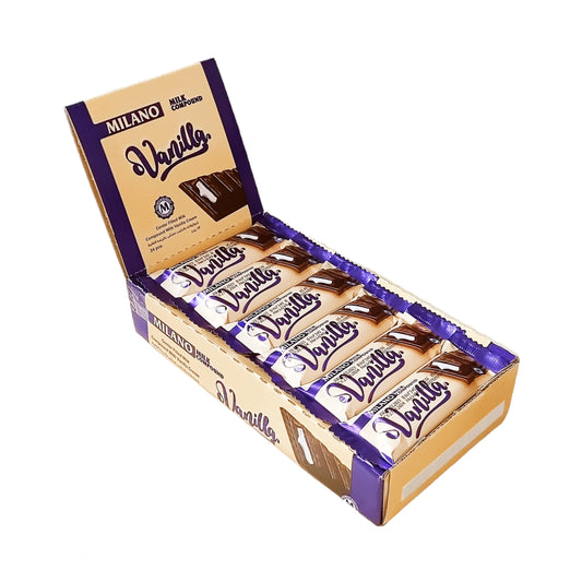 24x Milano Vanilla Chocolate Bar 24pcs Box - 576g (Vanilla)