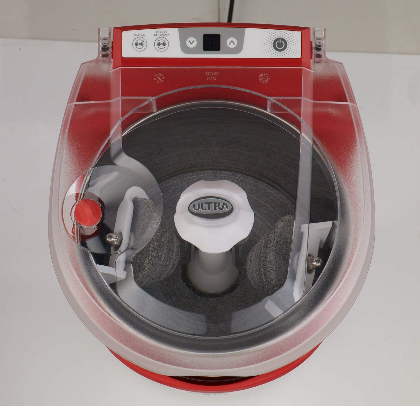 UltraFastgrind wetgrinder2L,Counterrotating Patented Conicalstones,Digital timer,ABS body, Multiutilitydrum,CEcertified Inhousemotor with5years warranty,AISI304FoodgradeStainless Steel,150W Power,230V